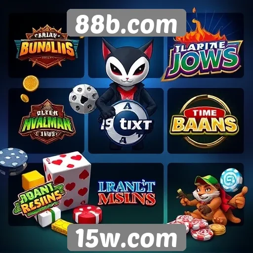 Diversidade de jogos disponíveis em 88b.com